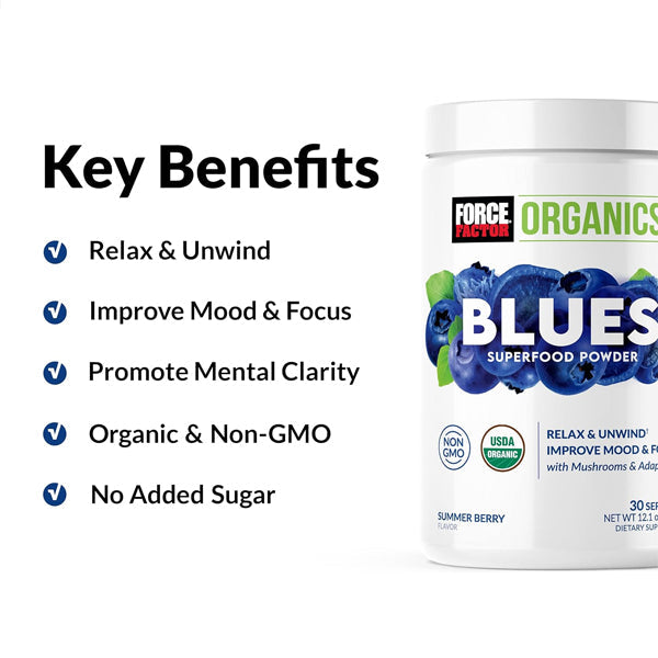 Force Factor Organics Blues Superfood Powder