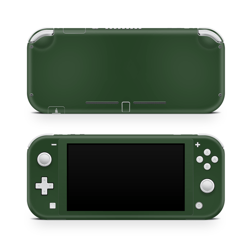 Forest green Nintendo Switch Lite skin with deep matte finish on premium vinyl
