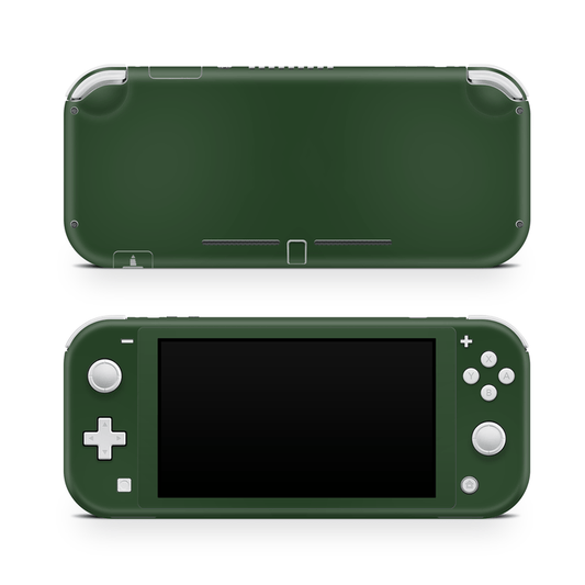 Forest green Nintendo Switch Lite skin with deep matte finish on premium vinyl