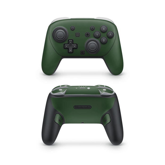 Forest Green Nintendo Switch Pro Controller Decal Skins