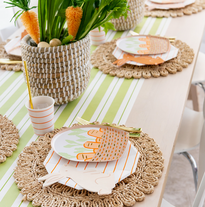 Frenchie Striped 9 oz Cups - Clementine