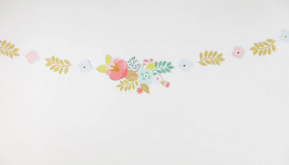 Garden Party Floral & Pennant Banner Set
