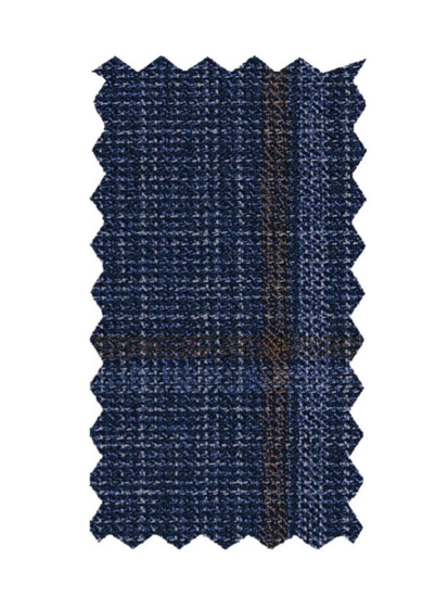 Giorgio Fiorelli Mens Classic Fit Blue Plaid Flat Front Dress Pants