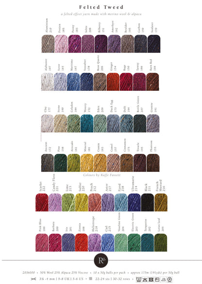 S / Rowan - Felted Tweed DK / PRE-ORDER any 1 color