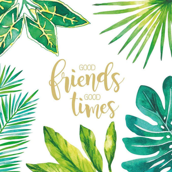 Good Friends Good Times Beverage Napkin