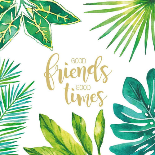 Good Friends Good Times Beverage Napkin