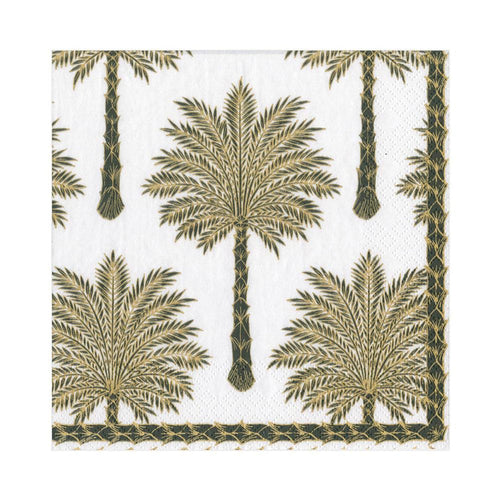 Grand Palms Black Luncheon Napkin