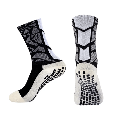 Grip Arrow Sock (Black/White) | SoccerWearhouse