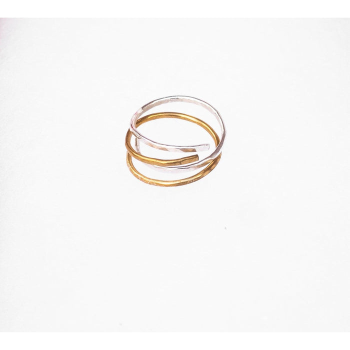 Hand-Hammered Wrap Ring- Assorted- Sold Individually