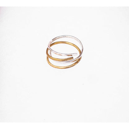 Hand-Hammered Wrap Ring- Assorted- Sold Individually
