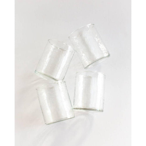 Handblown Hammered Drinking Glass- Assorted Colors-Sold Individually