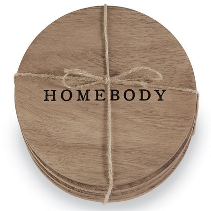 Happy Home Wood Coasters