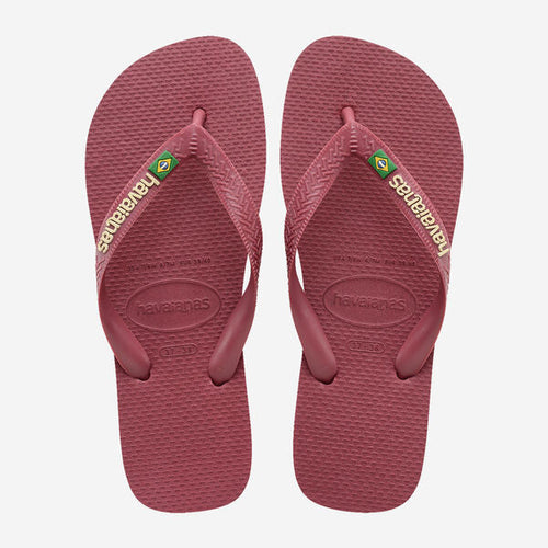 Havaianas Brasil Logo Flip Flops - Amaranth
