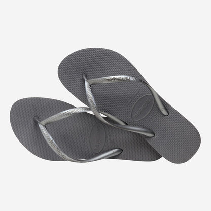 Havaianas Slim Strap Women's Flip Flops - Grey 4
