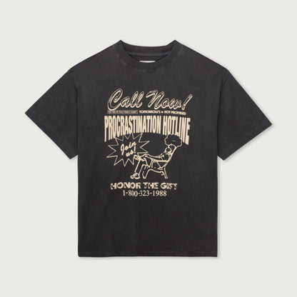 Honor The Gift - Procastination Hotline S/S Tee Black