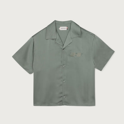 Honor The Gift - Satin Chest Logo Camp Collar Sage