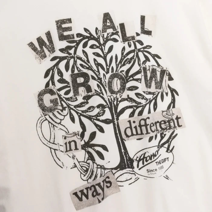 Honor The Gift WE ALL GROW TEE White