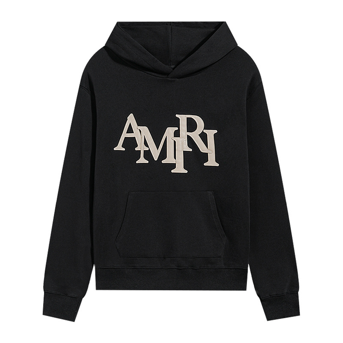 Hoodie amiri AMIRI Hoodie Staggered Black