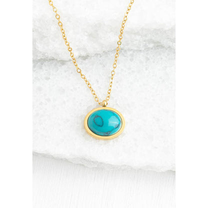 Hopeful Glow Necklace in Turquoise