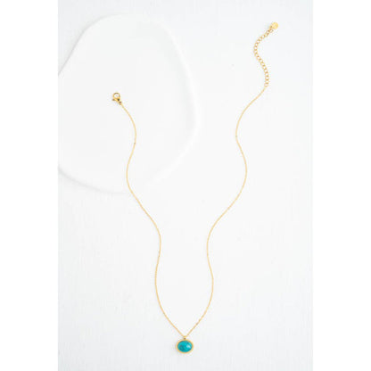 Hopeful Glow Necklace in Turquoise