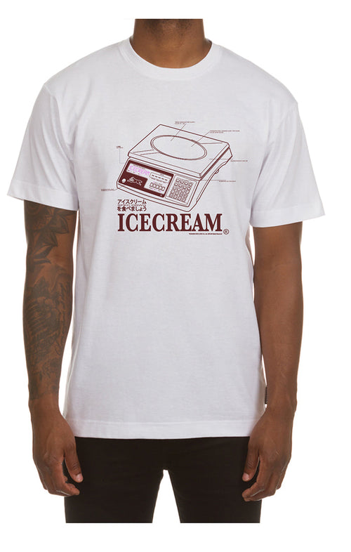 ICECREAM weight ss tee - white