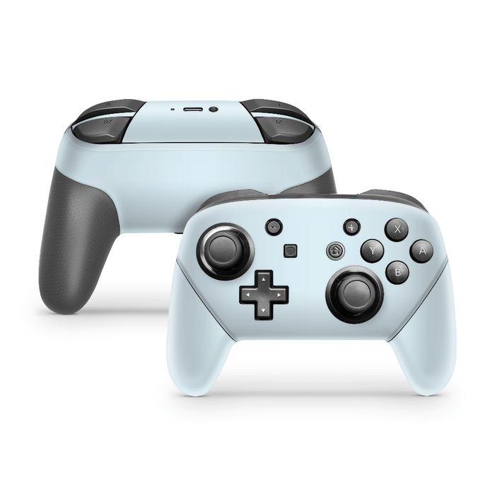 Icy Blue Nintendo Switch Pro Controller Decal Skins