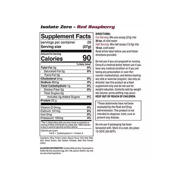 Inner Armour Isolate Zero 28 Servings