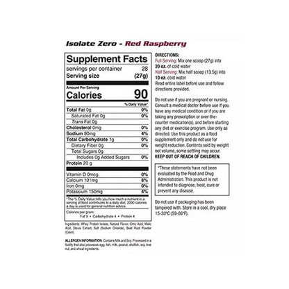 Inner Armour Isolate Zero 28 Servings