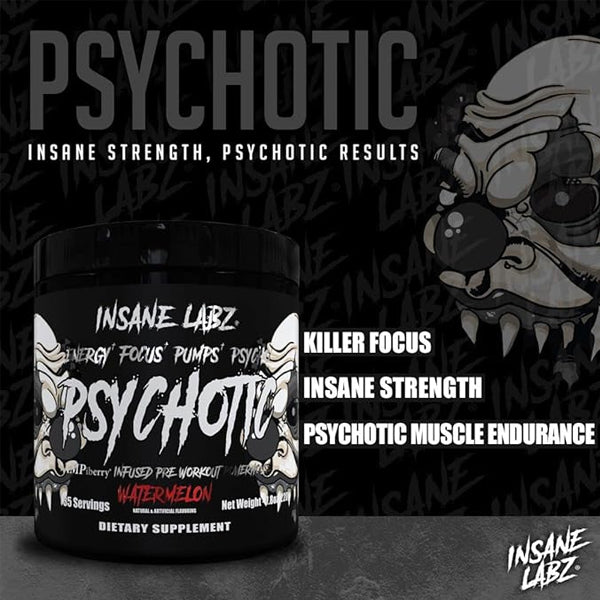 Insane Labz Psychotic Black Pre-Workout 35 Servings
