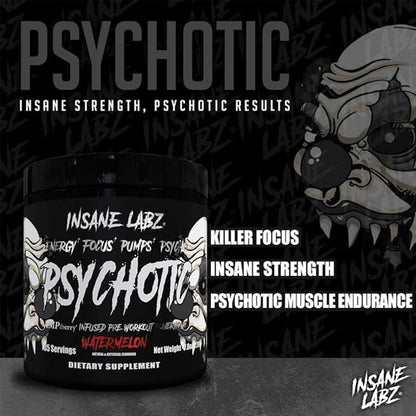Insane Labz Psychotic Black Pre-Workout 35 Servings