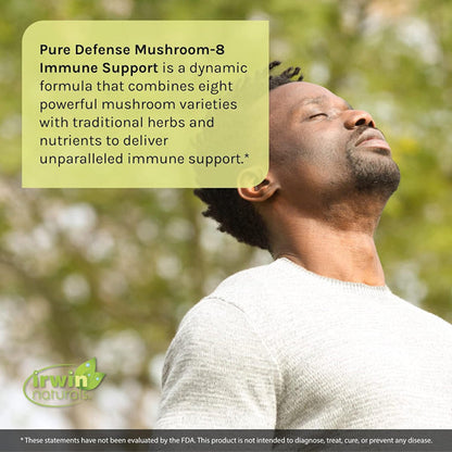 Irwin Naturals Pure Defense Mushroom-8 Immune Support Softgels