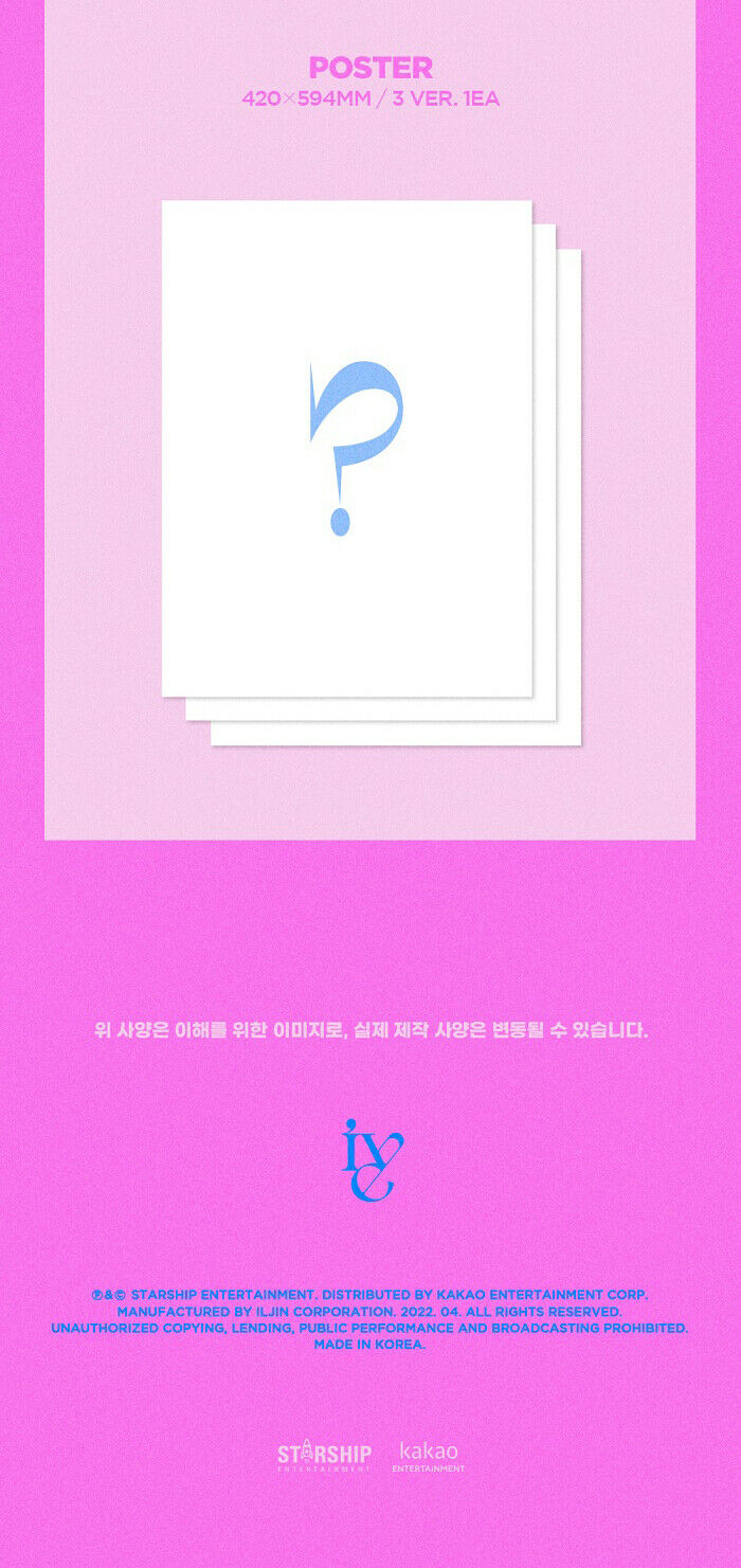IVE - LOVE DIVE 2nd Single Album (You Can Choose version)