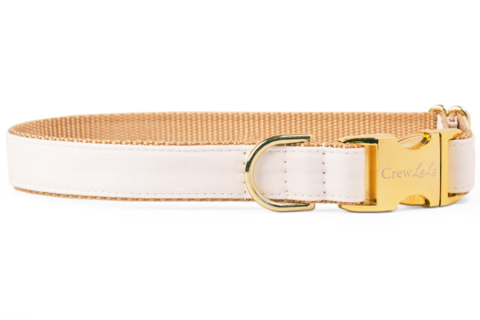 Ivory Belle Bow Dog Collar - Crew LaLa