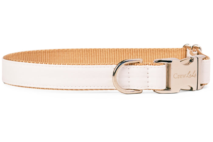 Ivory Bow Tie Dog Collar - Crew LaLa