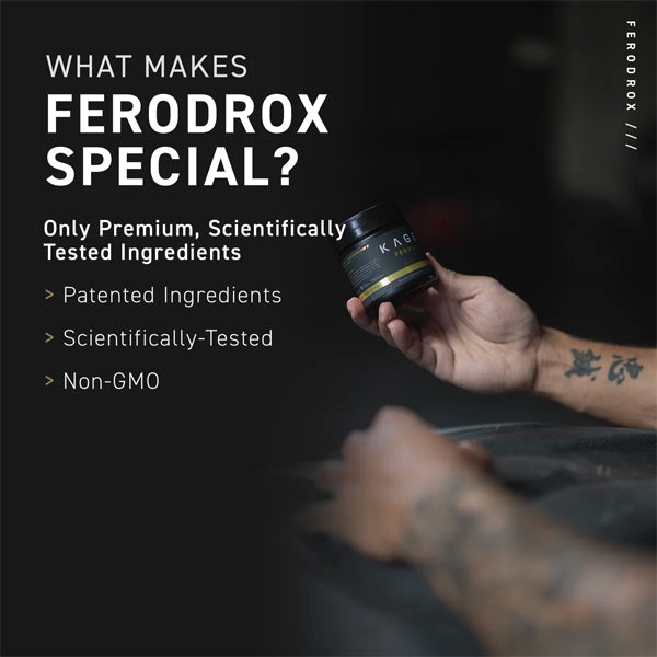 Kaged Muscle Ferodrox Natural Test Support Capsules