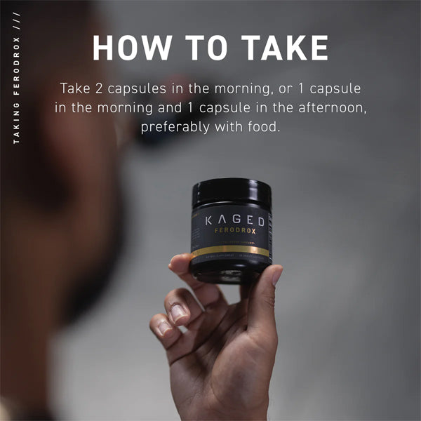 Kaged Muscle Ferodrox Natural Test Support Capsules