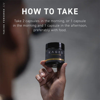 Kaged Muscle Ferodrox Natural Test Support Capsules