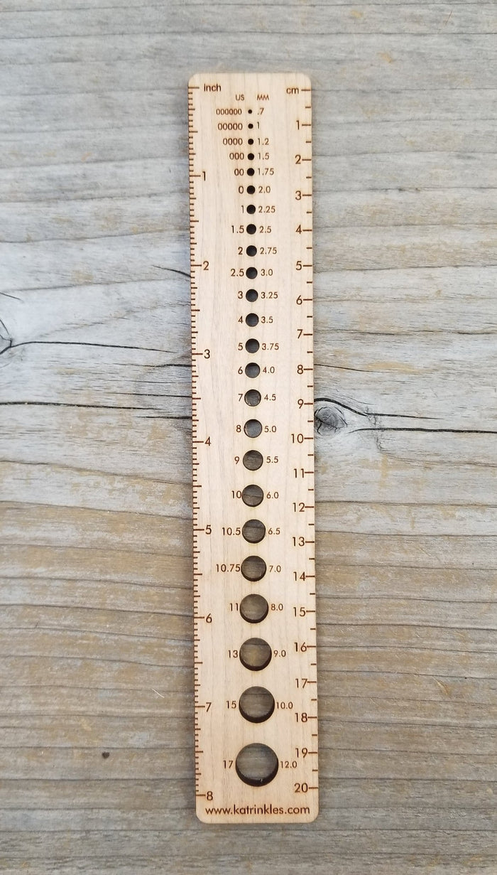 Katrinkles - 8" Needle Gauge Ruler
