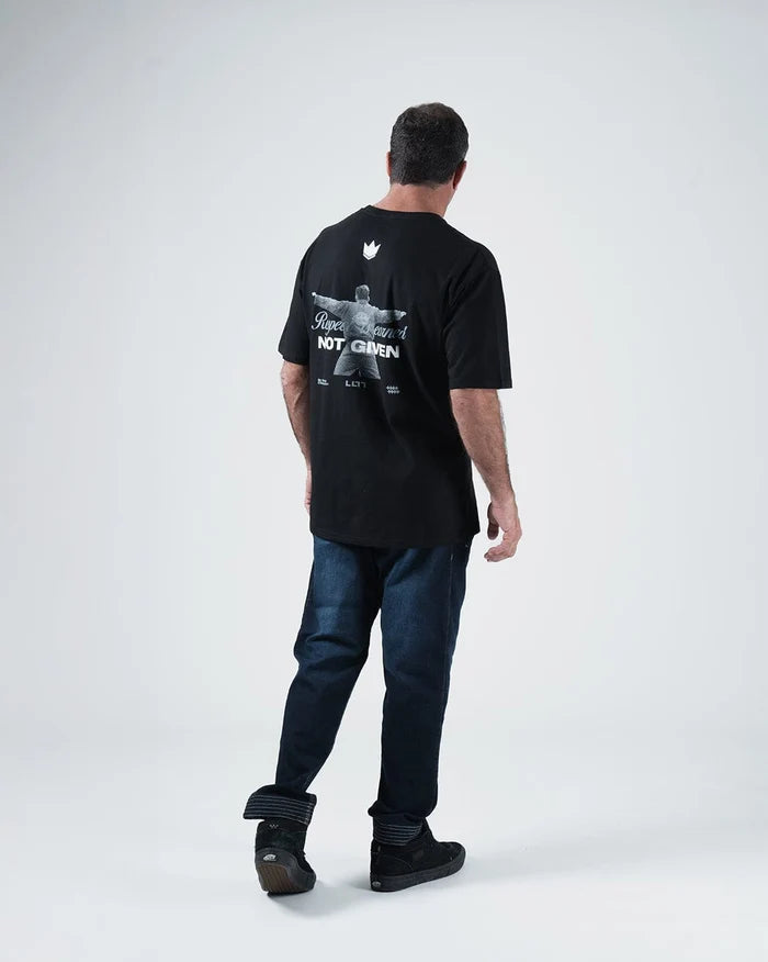 Kingz Leandro Lo Respect Tee - Full Body Back View - Not Given Graphic Shown - Black BJJ Tribute Tee [color:Black]