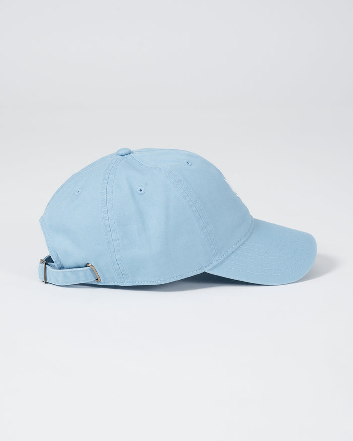Kingz Kore Dad Hat Baby Blue - Side View Adjustable Strap Curved Brim Soft Cotton Fabric Embroidered Eyelets Minimalist Design Casual Fit BJJ Training Apparel [color:Baby Blue]