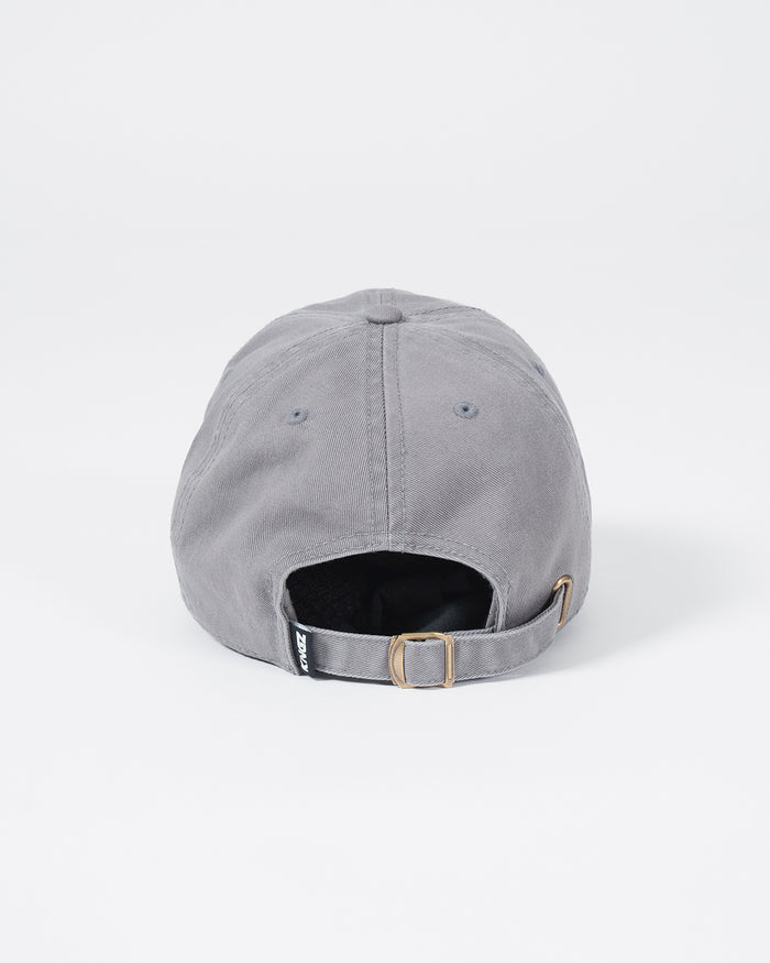 Kingz Kore Dad Hat Grey - Back View Adjustable Strap Brass Buckle Kingz Tag Grey Cotton Fabric Casual Fit BJJ Training Apparel [color:Grey]