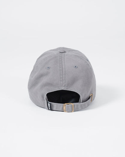 Kingz Kore Dad Hat Grey - Back View Adjustable Strap Brass Buckle Kingz Tag Grey Cotton Fabric Casual Fit BJJ Training Apparel [color:Grey]