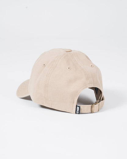 Kingz Kore Dad Hat - Khaki - Back View Beige Cotton Adjustable Strap Kingz Logo Tag Casual Fit BJJ Training Hat [color:Beige]