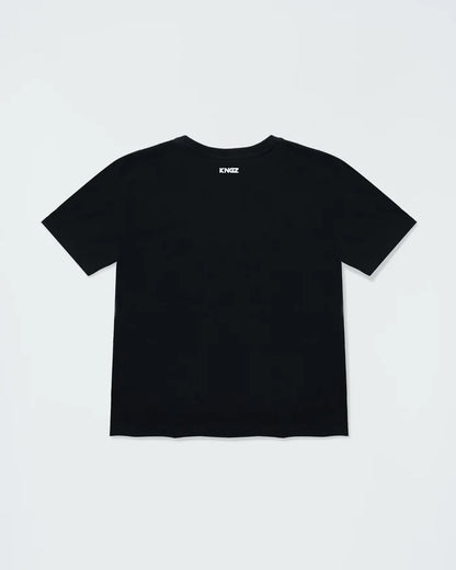 Kingz Kore V2 Youth Tee - Back View - Kingz Upper Back Logo Print - Black Youth BJJ Streetwear Tee [color:Black]