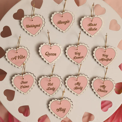 Le Chic Miami - Valentine Heart Hoop Earrings