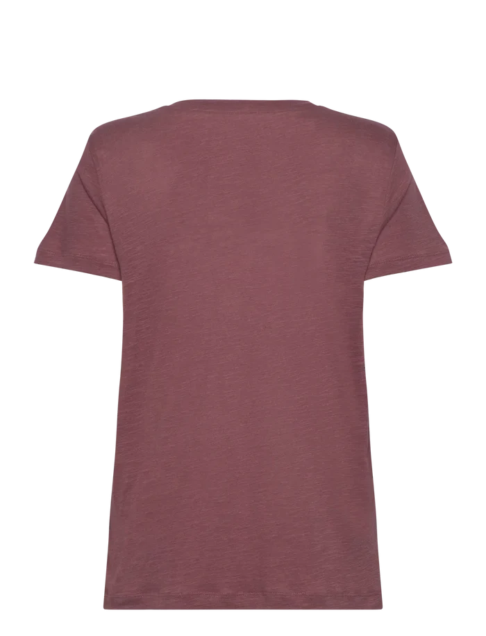 LEE - V NECK TEE HENNA