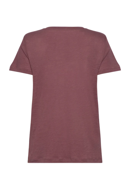 LEE - V NECK TEE HENNA