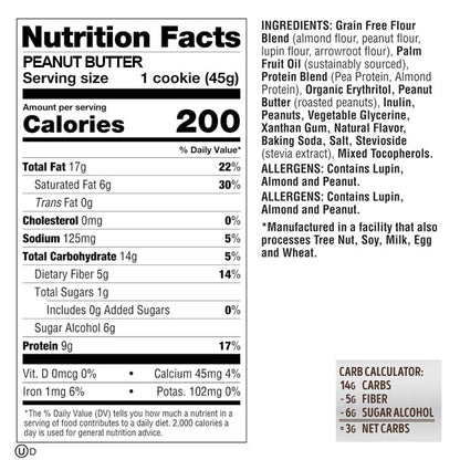 Lenny & Larry's 1.6oz Keto Cookie 12pk