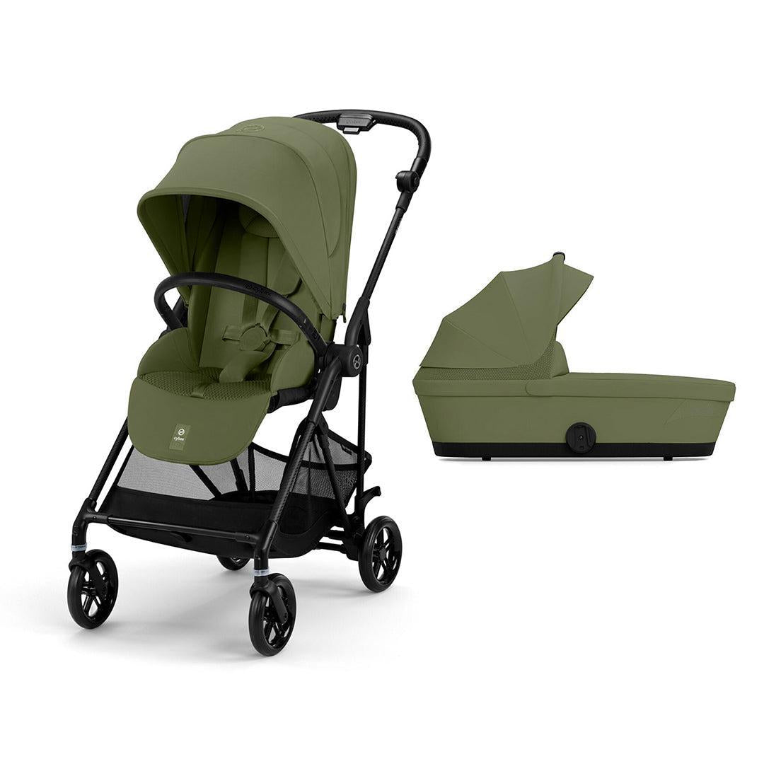CYBEX Melio Carbon Pushchair - Moss Green