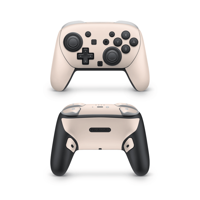 Light Creme Nintendo Switch Pro Controller Decal Skins